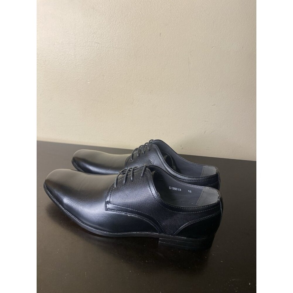 Adolfo Mens Black Oxford Shoes Size 12